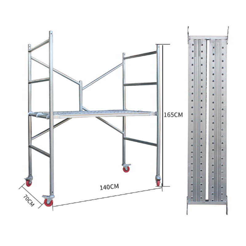 1.65-Meter Perforated Pedal With Wheels