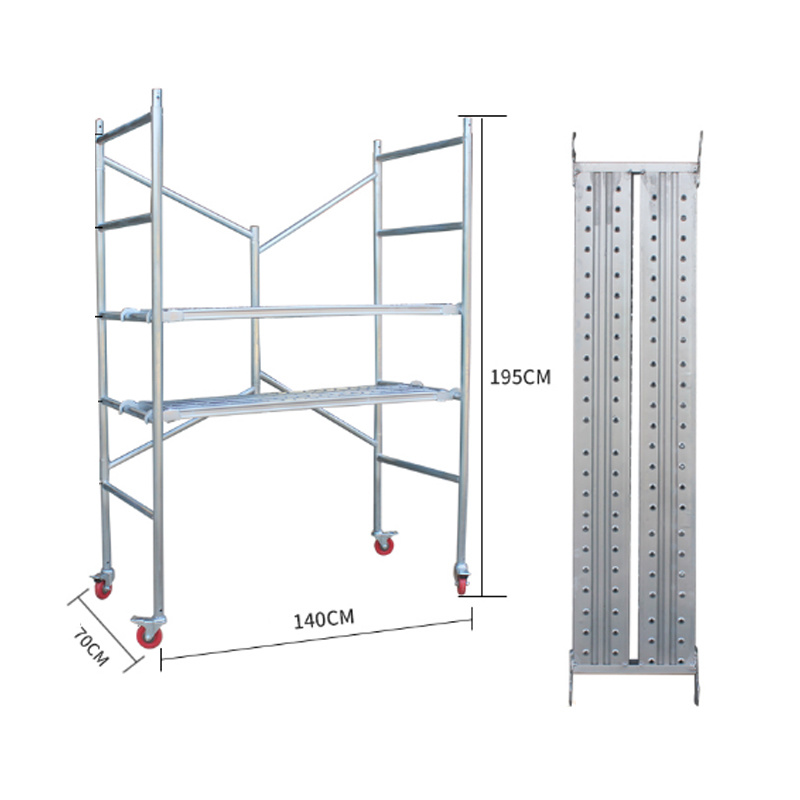 1.95-Meter Perforated Pedal With Wheels